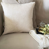 Ivory Velvet Throw Pillow Cover - Ivory Cords