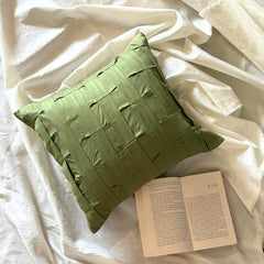 Green Love Tune - Green Suede Throw Pillow Cover
