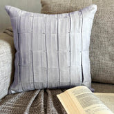 Grey Love Tune - Gray Suede Throw Pillow Cover