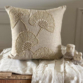 Pearl Gingko Throw Pillow Cover
