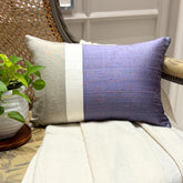 Purple Silk Essence Lumbar Pillow Cover