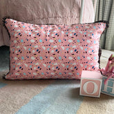 Terrazo Fun Pink Lumbar Pillow Cover