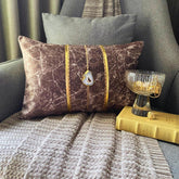 Solar Quartz Brown Lumbar Pillow Cover