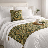 Damask Tapestry Decorative Bed Runner and Pillow Cover