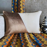 Velutinous Brown Lumbar Pillow Cover