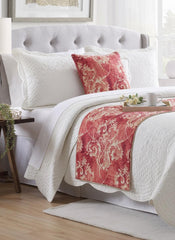 Pink Dalliance Decorative Bed Runner and Pillow Cover