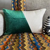 Velutinous Green Lumbar Pillow Cover