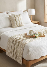 Priscilla Dazzle Decorative Bed Runner and Pillow Cover