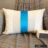 Swathe Turquoise Lumbar Pillow Cover