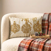 Gold Velvet Decorative Lumbar Pillow Cover - Gold Adornments