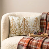 Gold Velvet Gold Decorative Lumbar Pillow Cover - Glitz Gold Tree