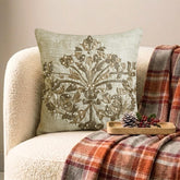 Gold Jacquard Decorative Throw Pillow Cover - Deco Flake