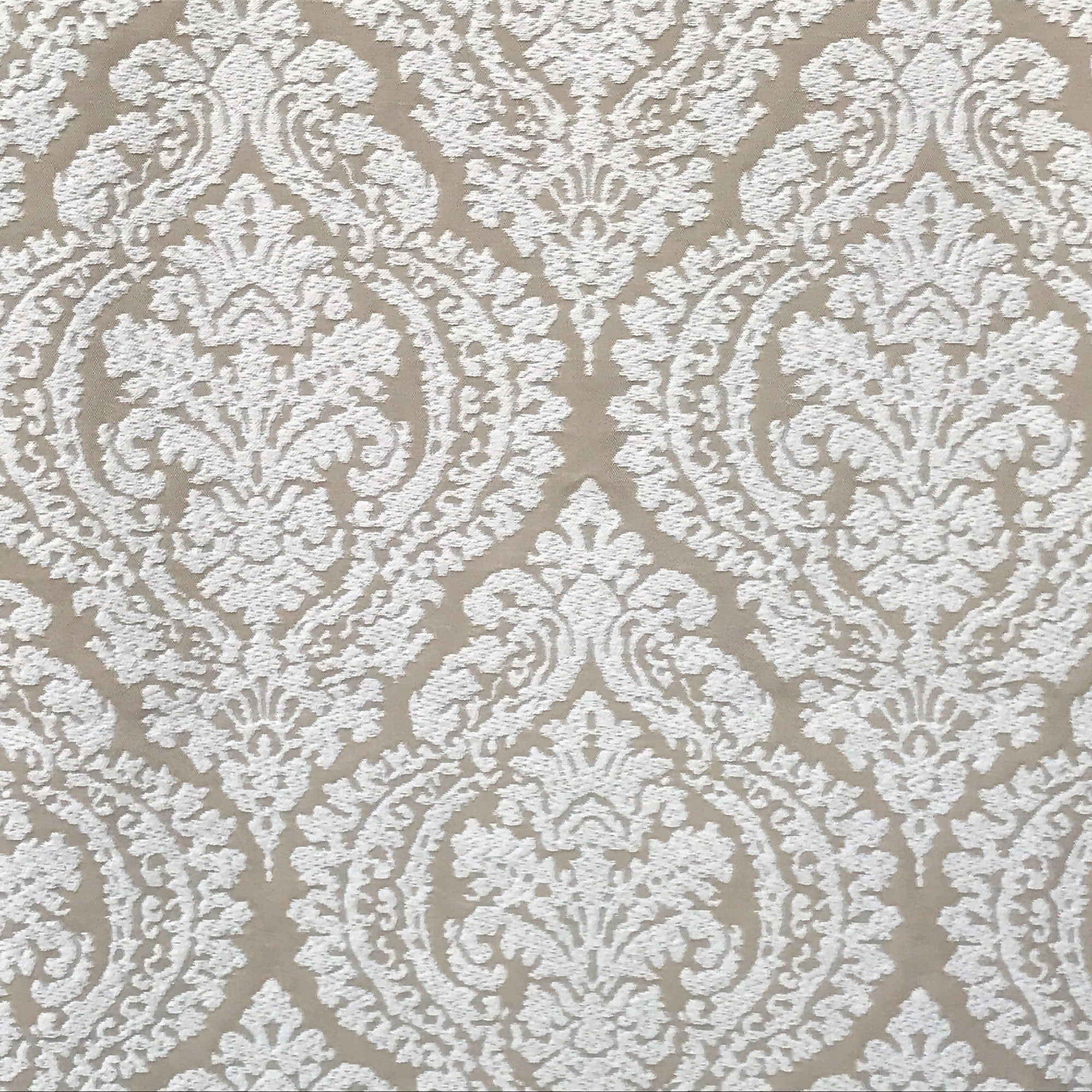 Champagne And Ivory Poly Cotton Fabric By The Yard