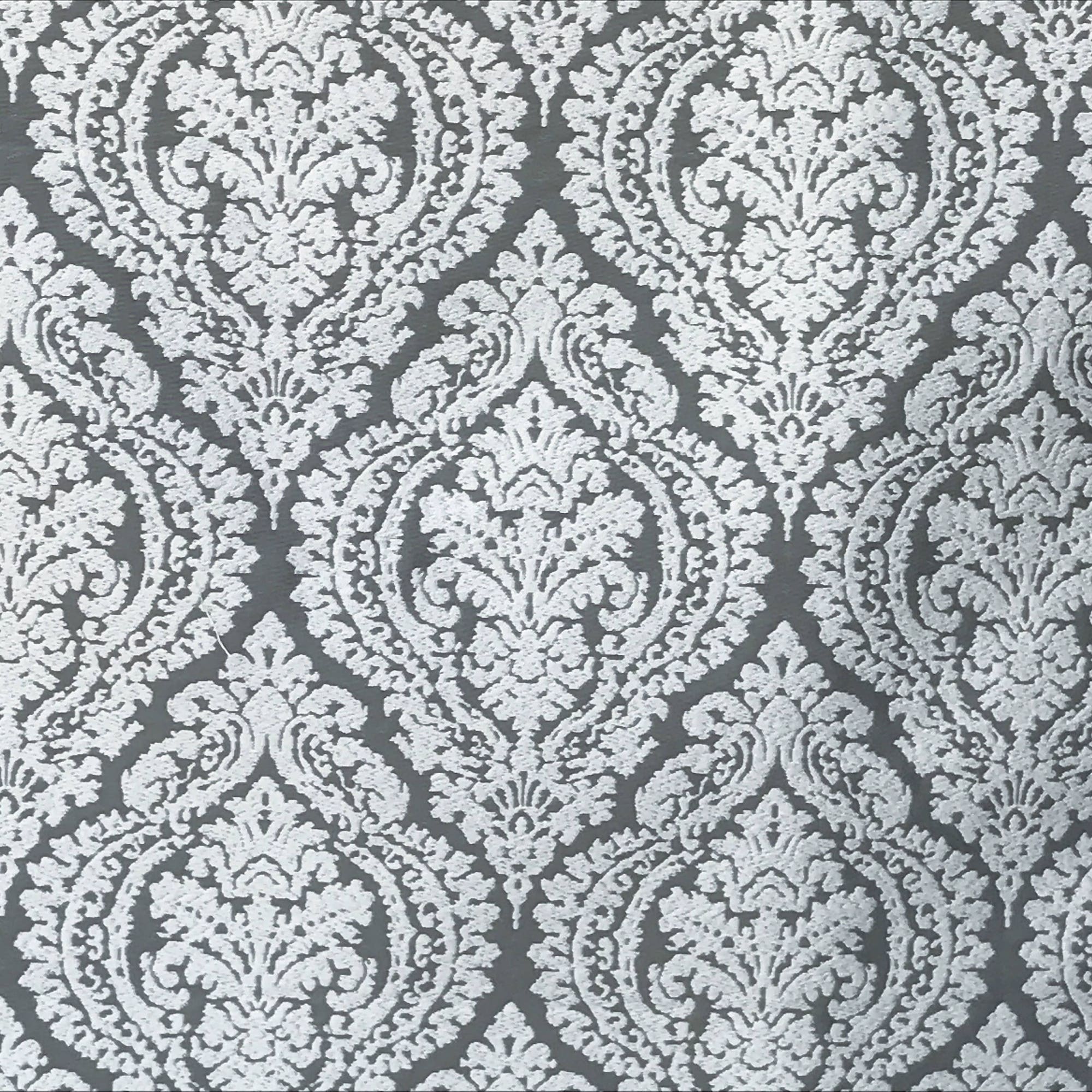 Gray And White Cotton Fabric By The Yard