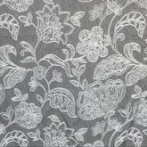 Gray And Ivory Cototn Fabric By The Yard