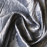 Silver Gray (Crushed) Art Silk / Faux Silk Fabric By The Yard