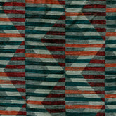 Retro Lines Printed Corduroy Fabric By The Yard