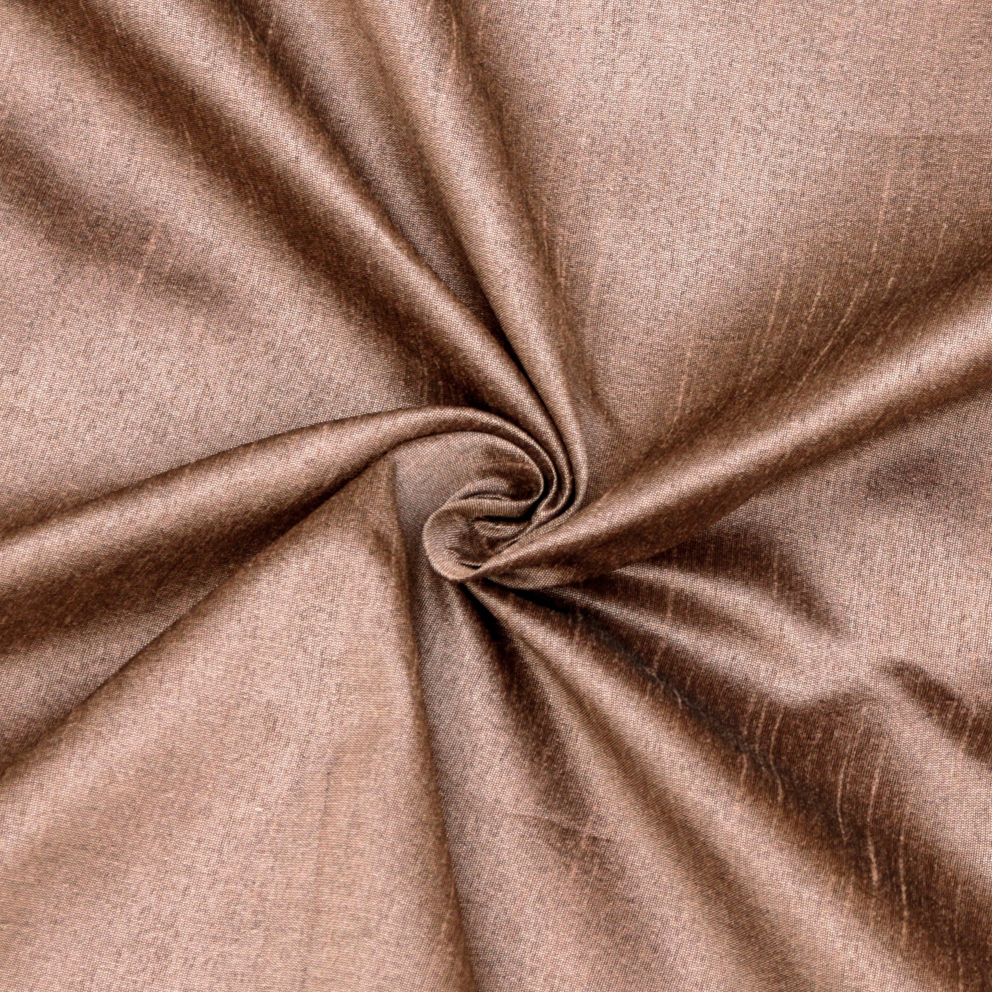 Copper Faux Silk Fabric By The Yard