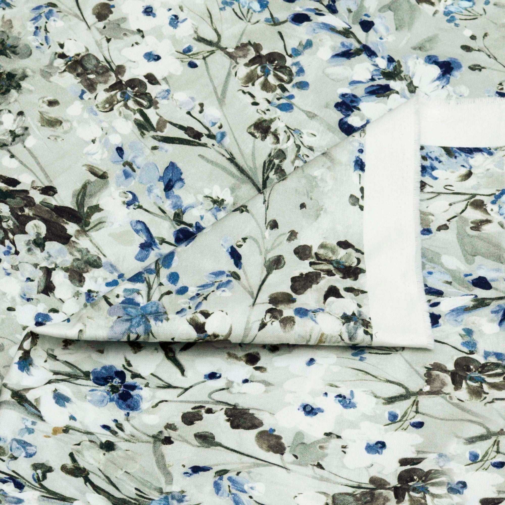 Snow Garden Cotton Fabric By The Yard