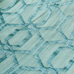Aqua Blue Jacquard Fabric By The Yard