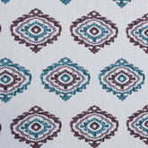 Burgundy And Teal Jacquard Fabric By The Yard