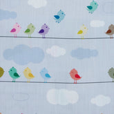 Cute Birds Kids Cotton Fabric By The Yard