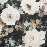 Midnight Roses Printed Cotton Fabric By The Yard