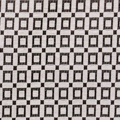 Brown Blocks Jacquard Velvet Fabric By The Yard