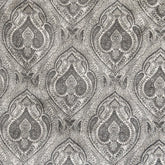 Grey And Cream Jacquard Velvet Fabric By The Yard