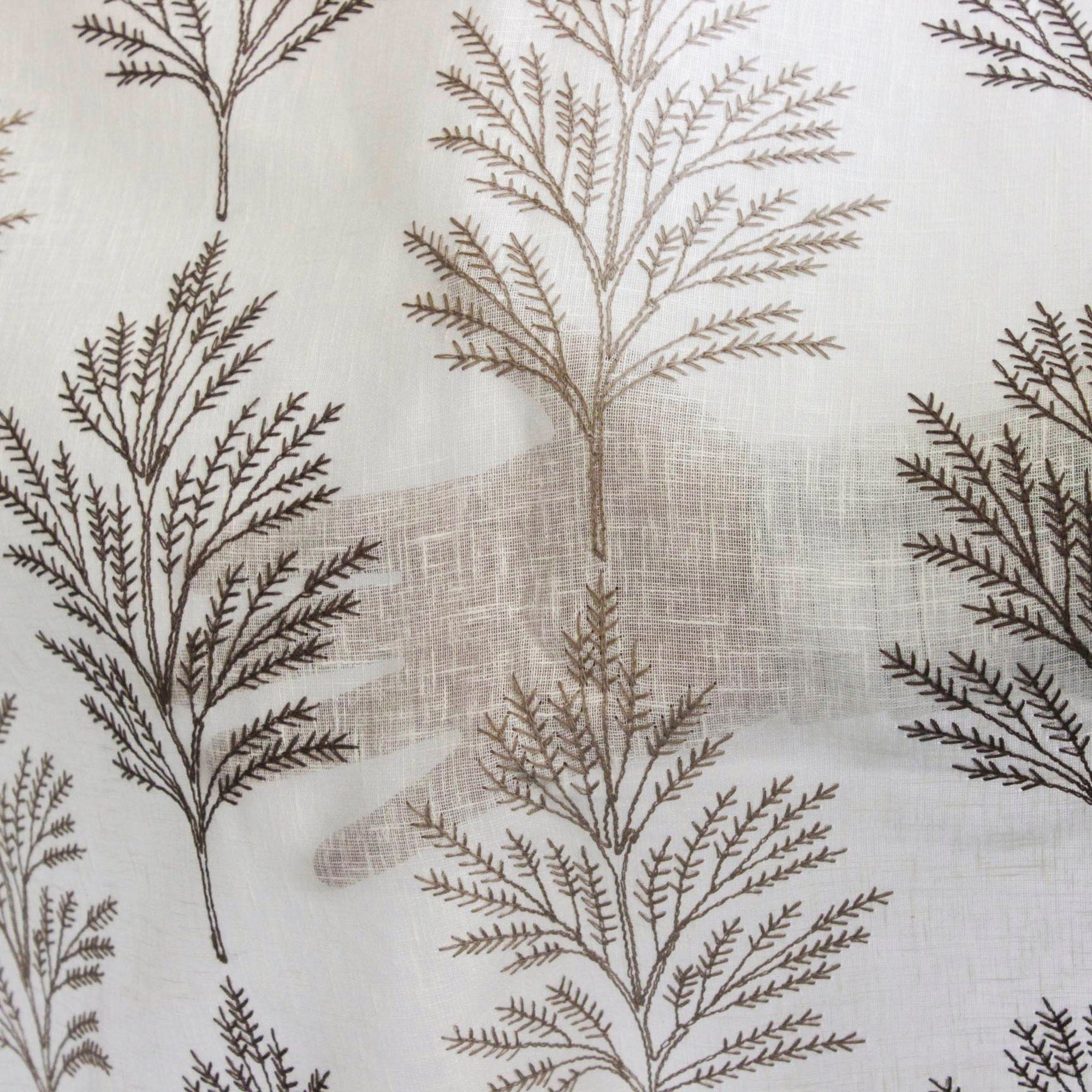 Fern Tree Sheer Fabric By The Yard