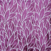Purple Leaves Velvet Fabric By The Yard