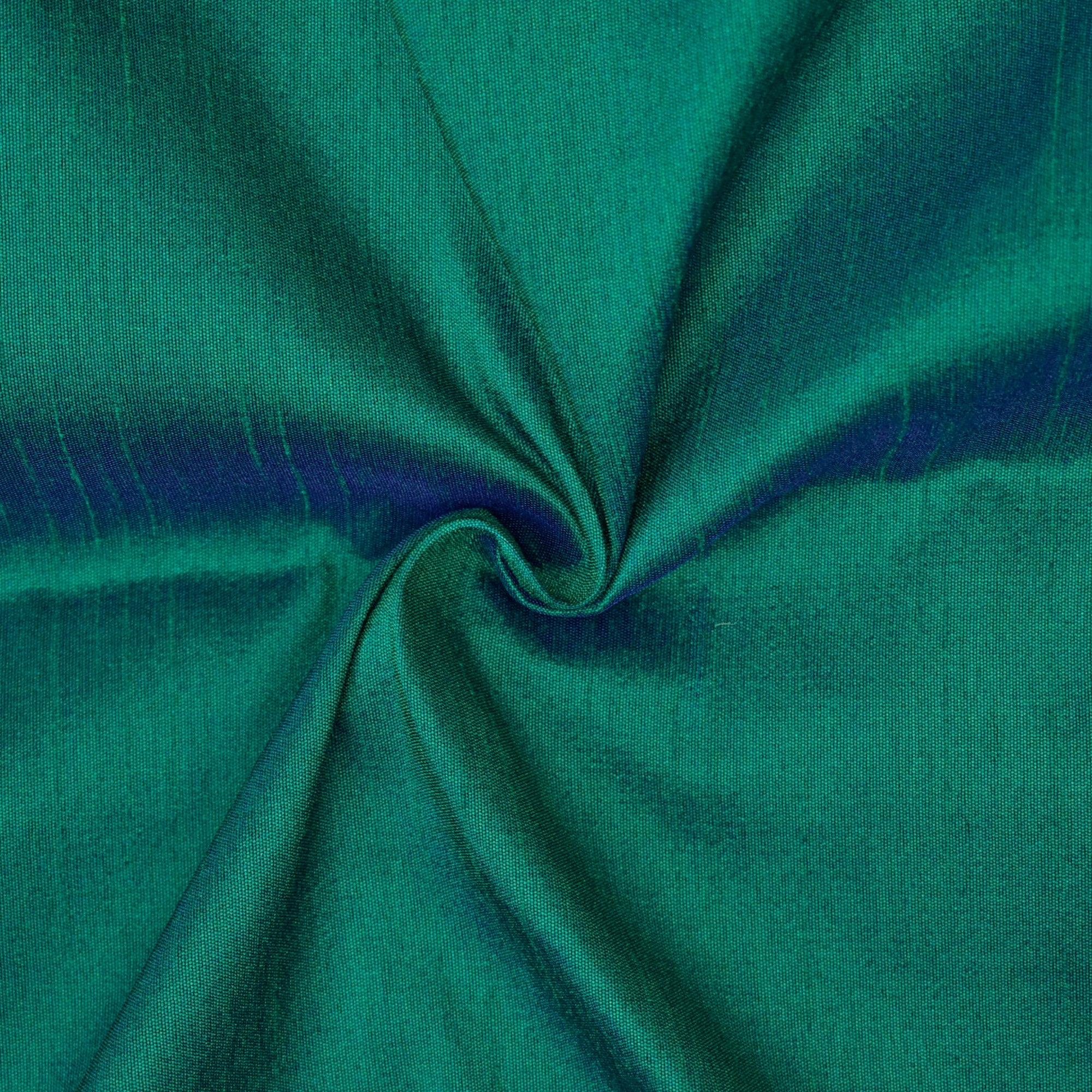 Peacock Faux Silk Fabric By The Yard
