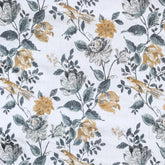 Mustard Printed Cotton Fabric by the Yard