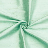 Mint Green 100% Pure Silk Dupioni Fabric By The Yard