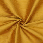 Golden Yellow 100% Pure Silk Fabric By The Yard
