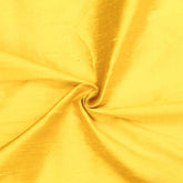 Bright Yellow 100% Pure Silk Fabric By The Yard