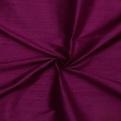 Burgundy 100% Pure Silk Fabric By The Yard