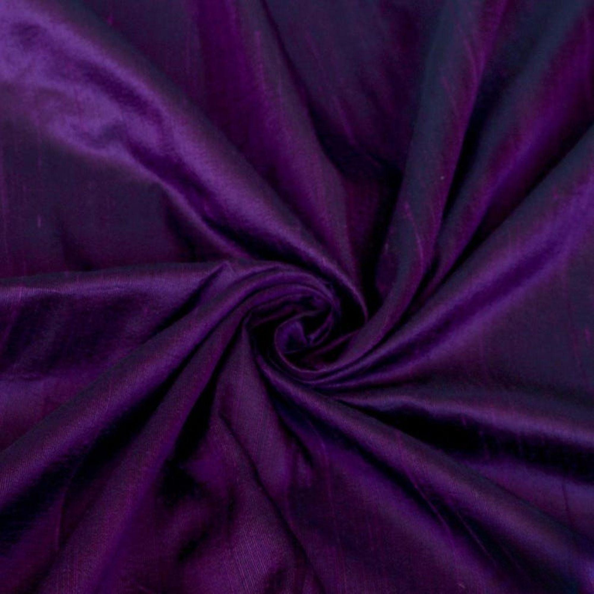 Purple Silk Dupioni Fabric By The Yard