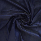 Navy Blue Silk Dupioni Fabric By The Yard