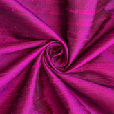 Dark Fuchsia Pink Silk Dupioni Fabric By The Yard
