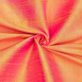 Pink, Yellow Silk Dupioni Fabric By The Yard