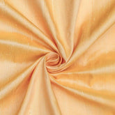 Mustard Orange Silk Dupioni Fabric By The Yard