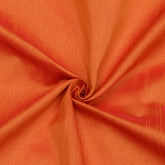 Orange Faux Silk Fabric By The Yard