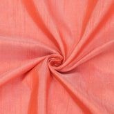Coral Orange Faux Silk Fabric By The Yard