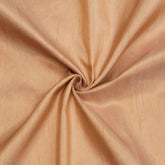 Melon Orange Art Silk / Faux Silk Fabric By The Yard