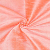 Peach And Coral Faux Silk Fabric By The Yard