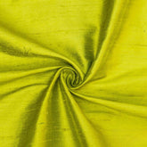 Chartreuse 100% Pure Silk Fabric By The Yard