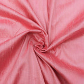 Coral Silk Dupioni Fabric By The Yard