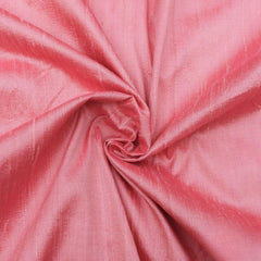 Coral Silk Dupioni Fabric By The Yard