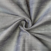 Gray Silk Dupioni Fabric By The Yard